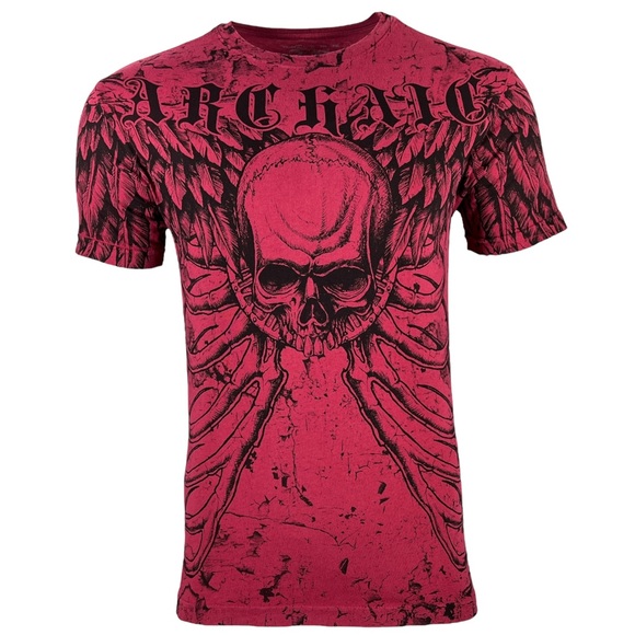Affliction Other - ARCHAIC by AFFLICTION Mens T-Shirt COLLISION Cross